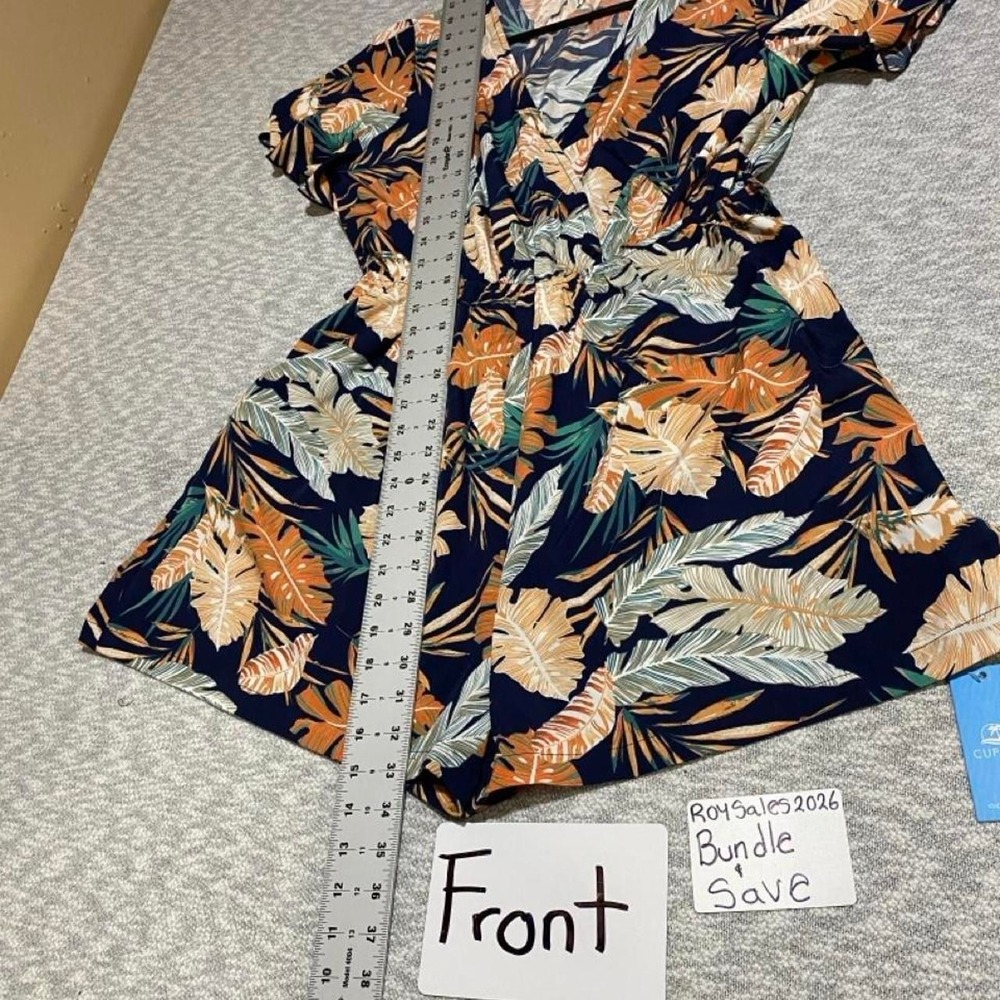 Cupshe multicolor tropical print jumpsuit/romper shorts NWT women L. SKU-C172